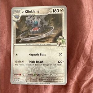 Klinklang Pokémon Card with Attacks